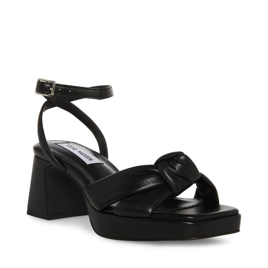 Black Steve Madden Bettina Women's Heels Sandals | PH 4392WBG